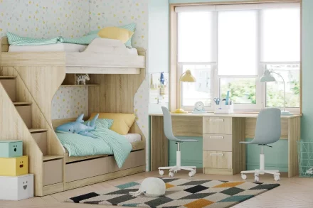 Модульная детская Акварель (комплектация 4)  